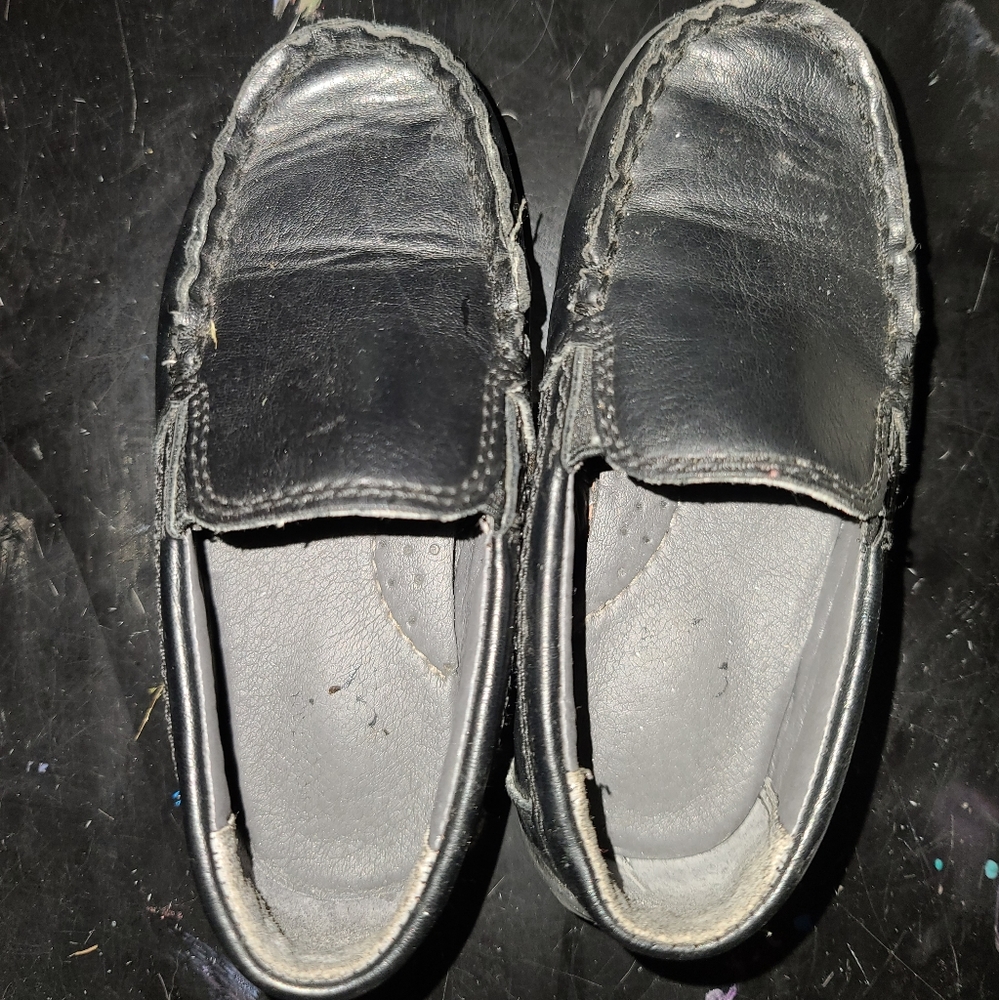 Faux leather kids shoes